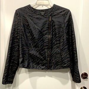Kenneth Cole Animal Print Moto Jacket